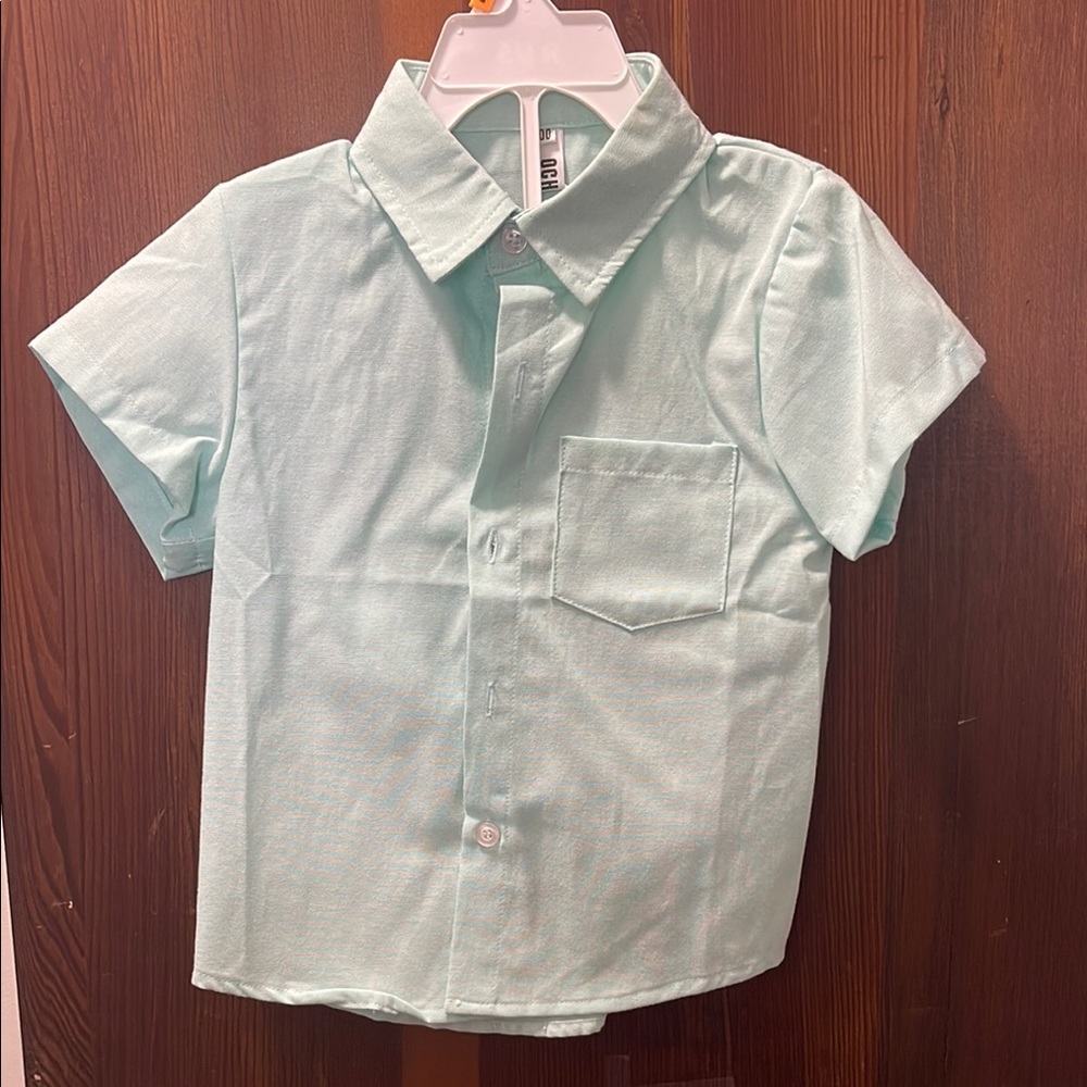 Kids Light Blue Short Sleeve Shirt